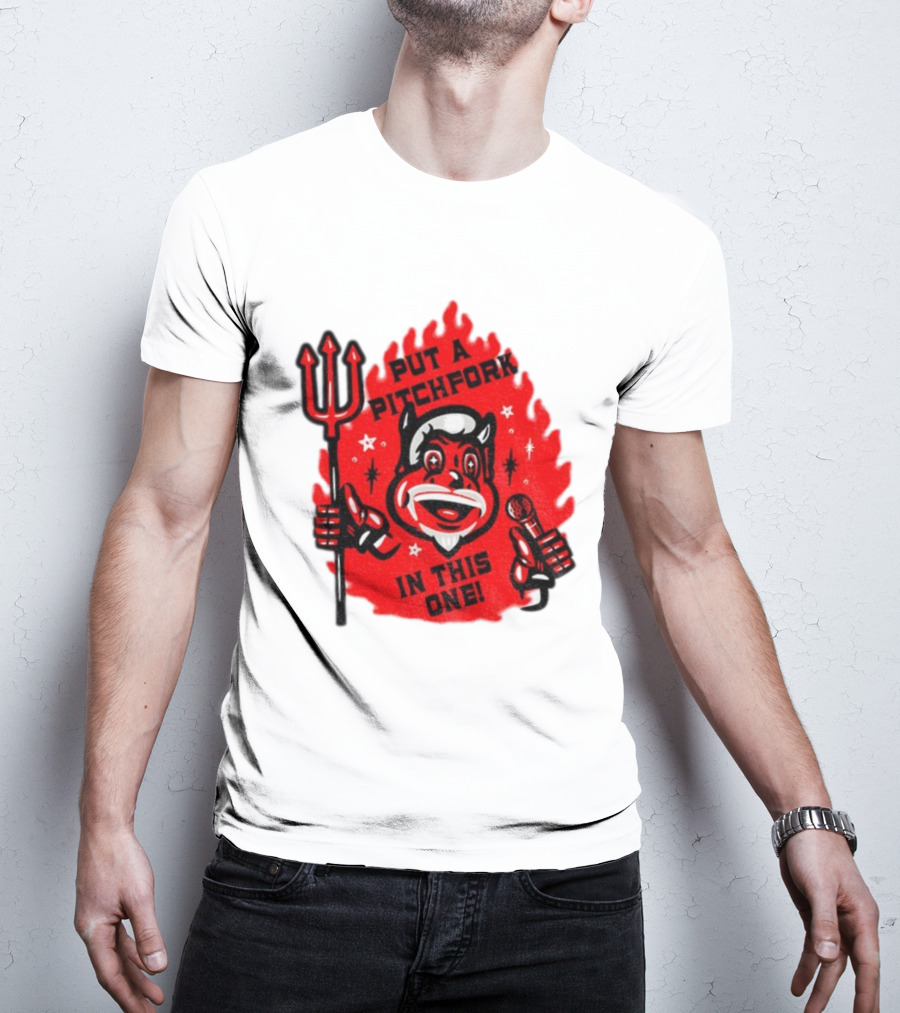 New Jersey Put A Pitchfork In This One NHL Devil Flame Retro T-Shirt