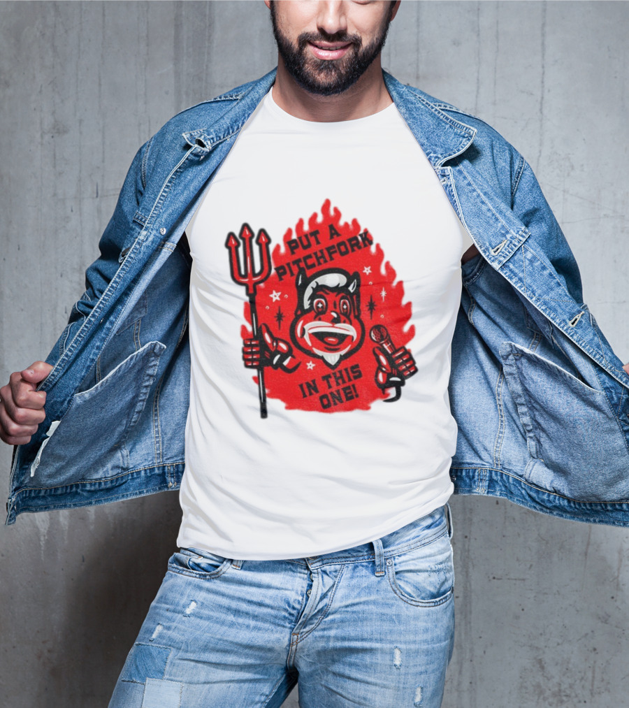 New Jersey Put A Pitchfork In This One NHL Devil Flame Retro T-Shirt
