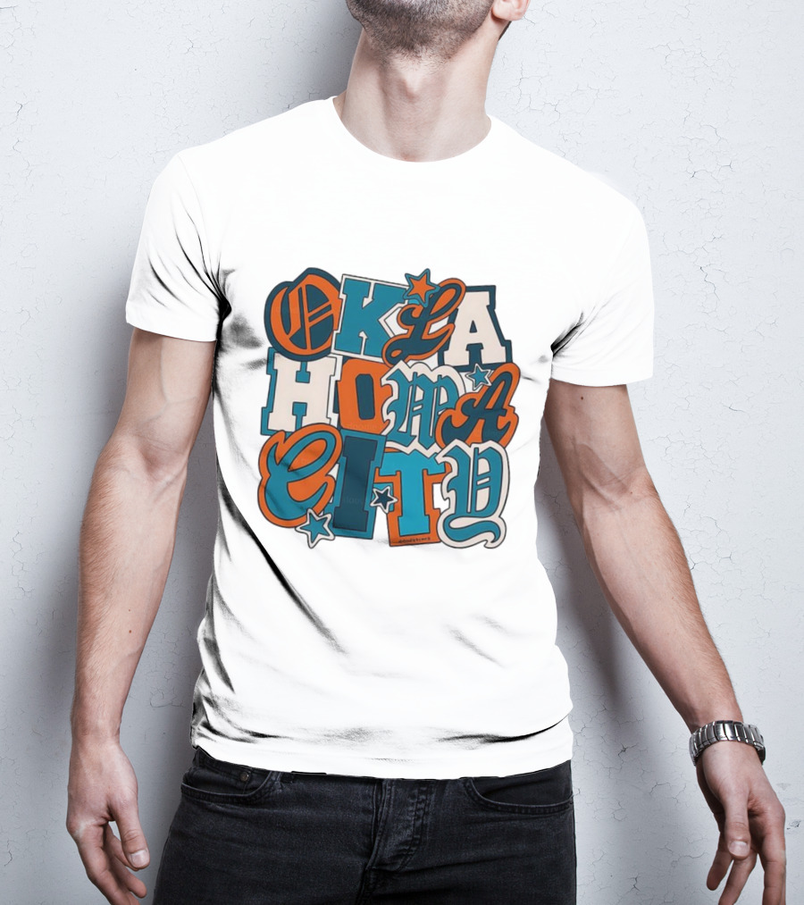 Oklahoma City Thunder Retro Typography Oklahoma City Styles T-Shirt