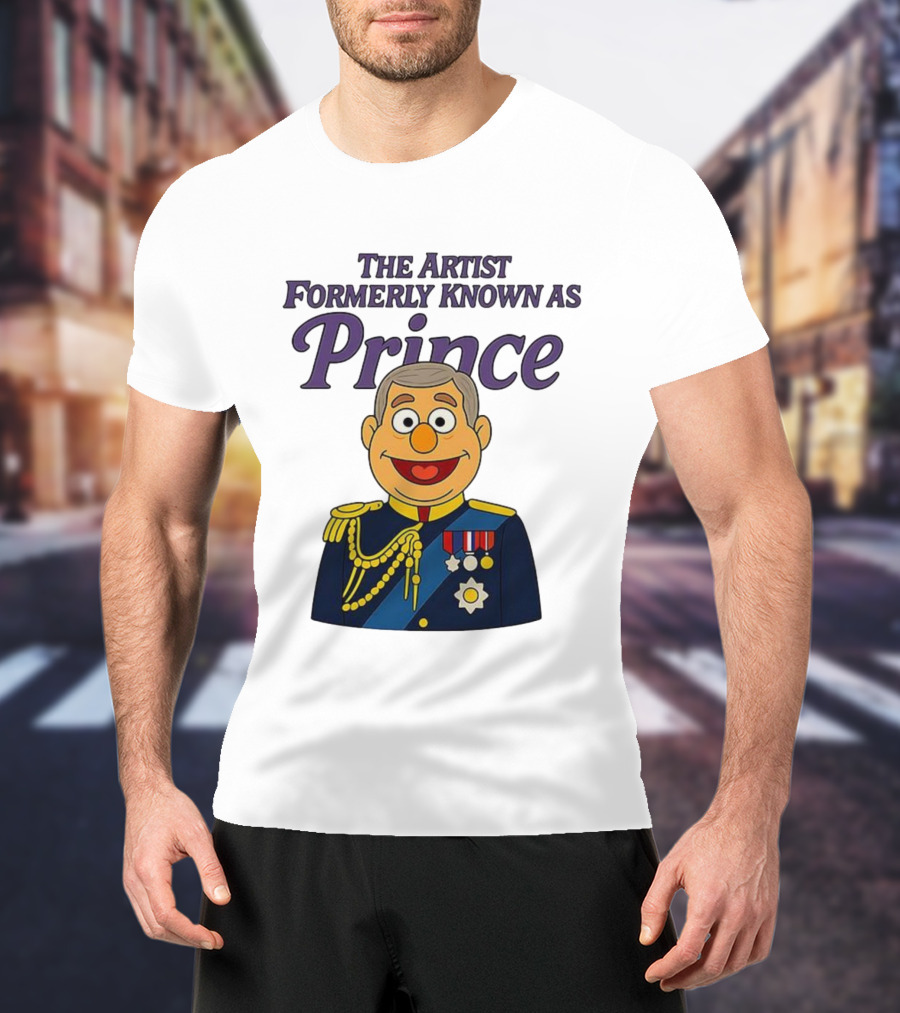 The Artist Formerly Known As Prince Andrew Caricature Royal Cartoon T-Shirt