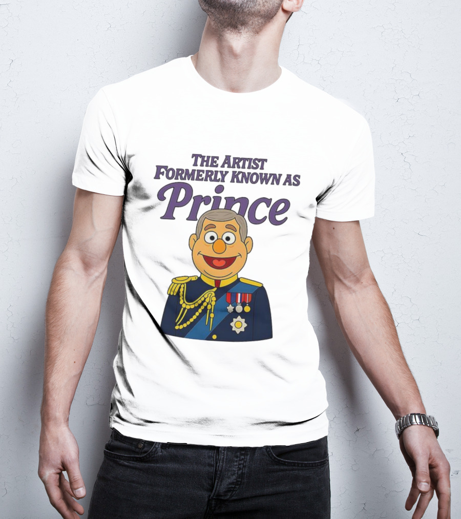 The Artist Formerly Known As Prince Andrew Caricature Royal Cartoon T-Shirt