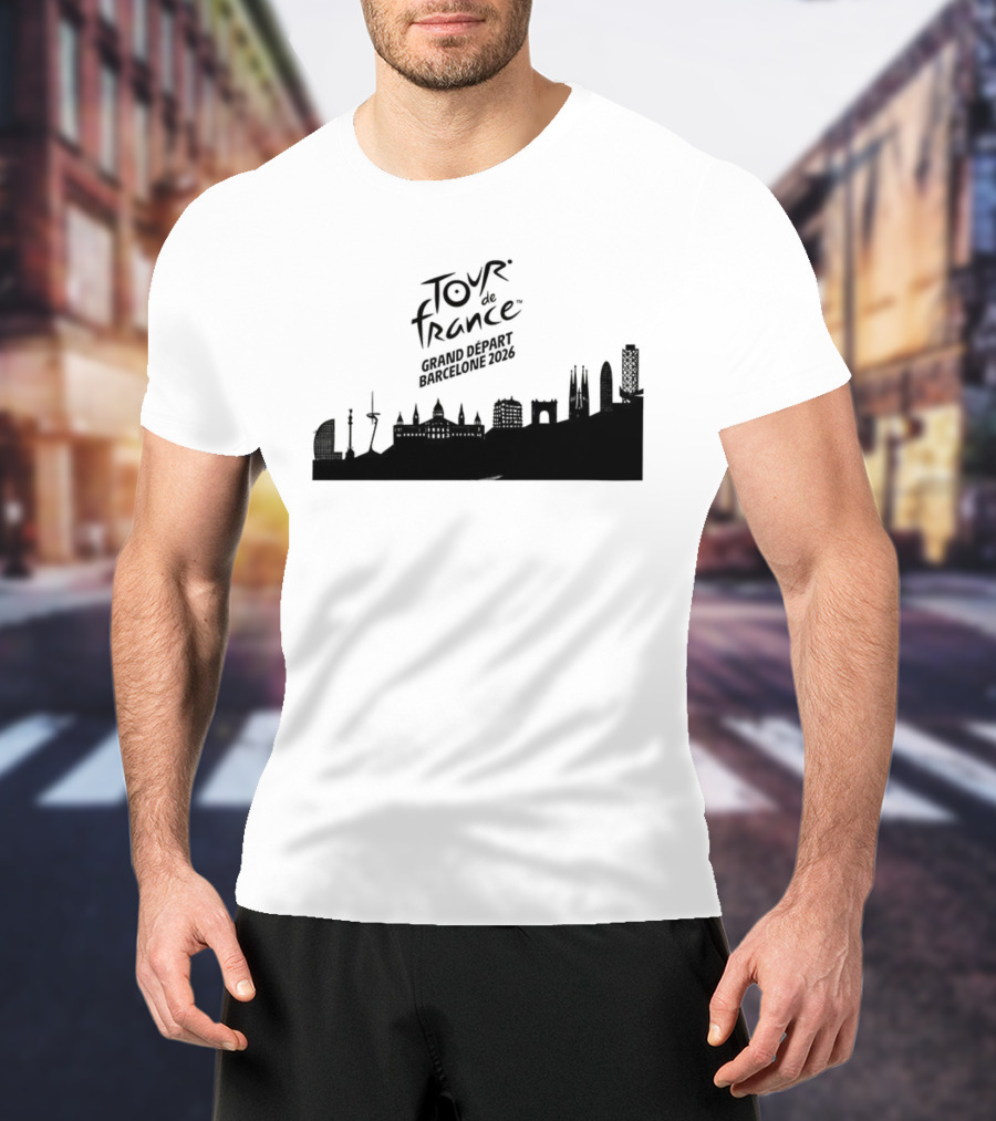 Tour De France Grand Depart Barcelone 2026 Skyline T-Shirt