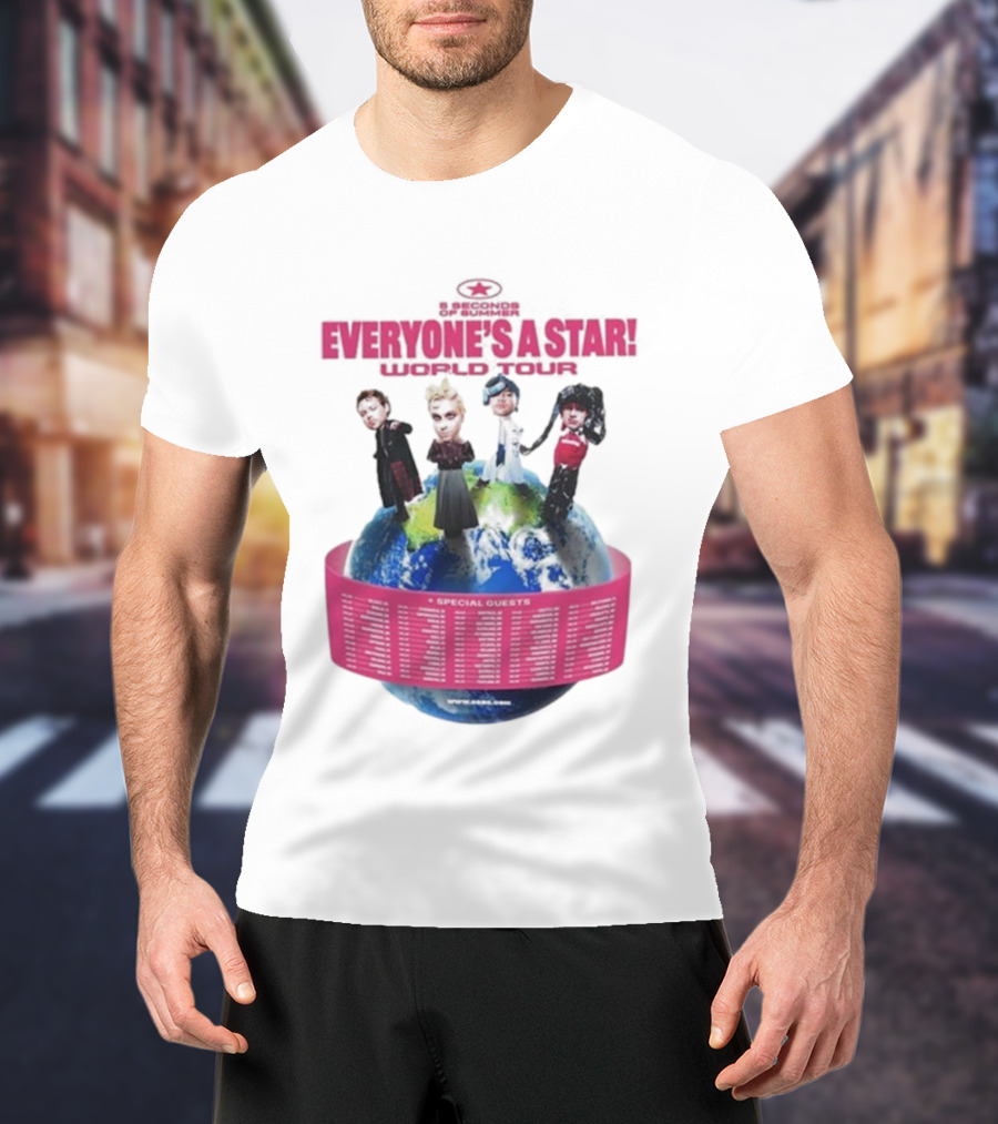 5 Seconds Of Summer Everyone's A Star Tour 2026 With Special Guests T-Shirt