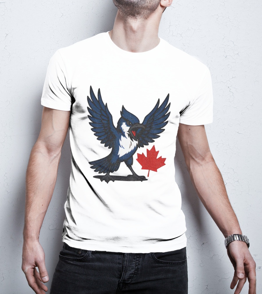 Toronto Blue Jays Canadian Blue Jay Go Jays Maple Leaf T-Shirt