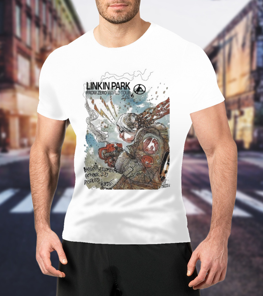Linkin Park From Zero World Tour Bogota Colombia Distrito Verde October 25 2025 T-Shirt