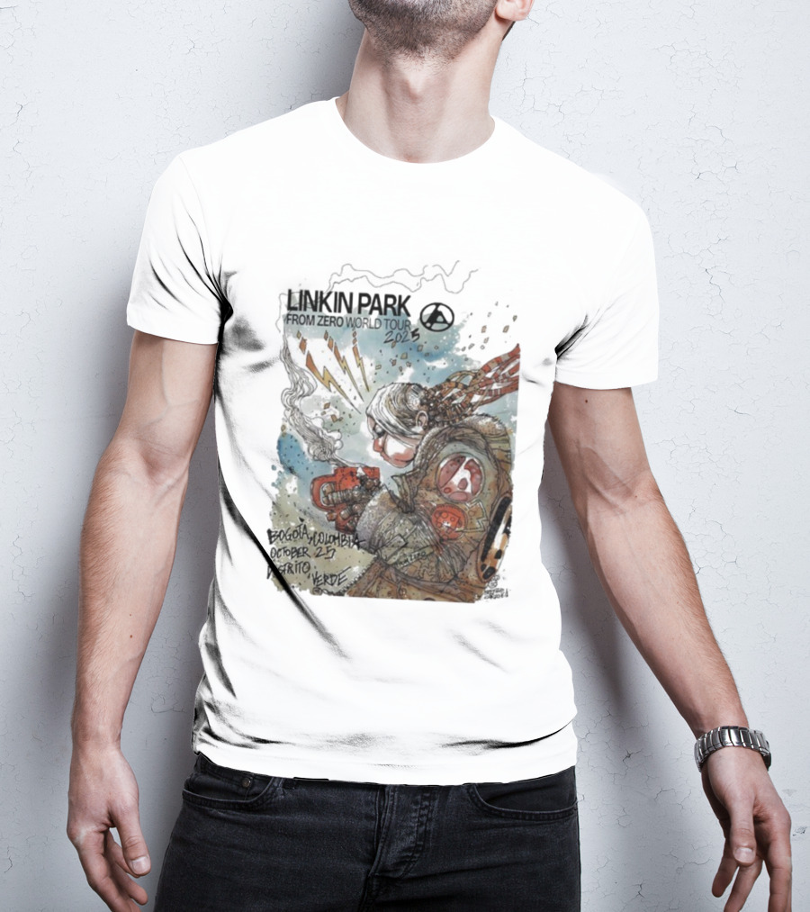 Linkin Park From Zero World Tour Bogota Colombia Distrito Verde October 25 2025 T-Shirt