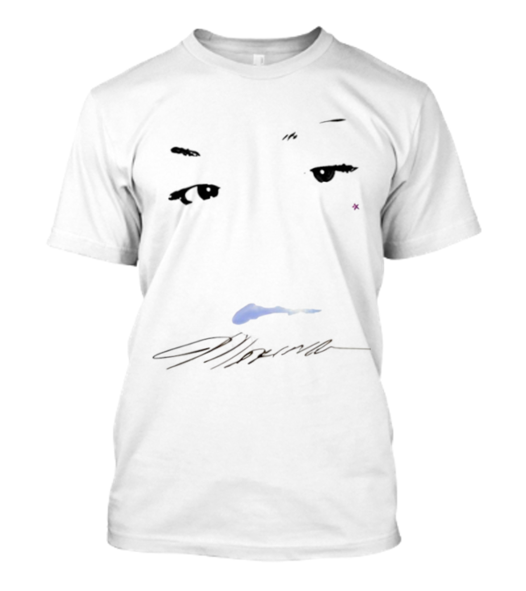 Marina Eyes Lips Abstract Signature Style T-Shirt