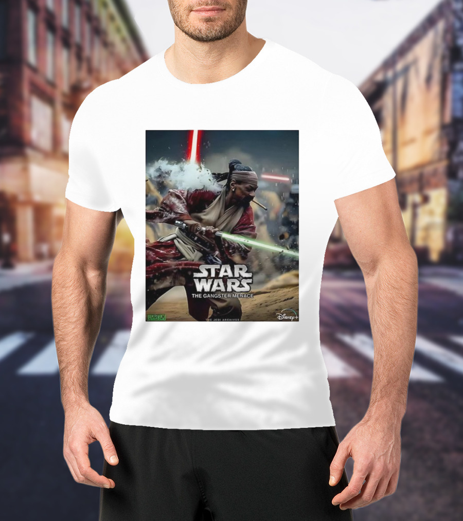 Star Wars The Gangster Menace Snoop Jedi Parody Disney T-Shirt