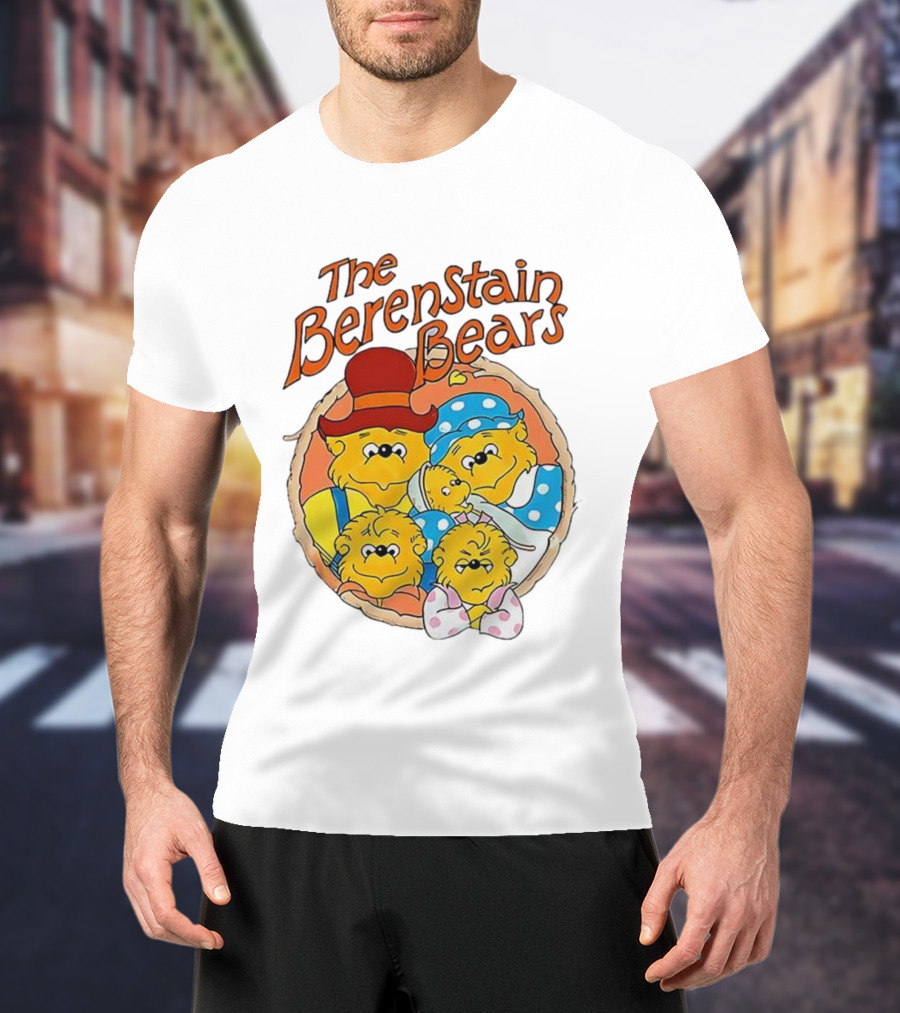 The Berenstain Bears Family Cartoon Nostalgia Vintage Style T-Shirt