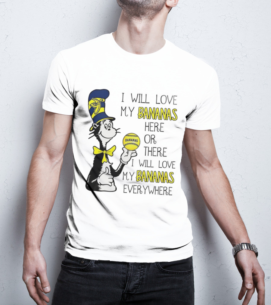 The Cat In The Hat Bananas Love My Bananas Everywhere T-Shirt