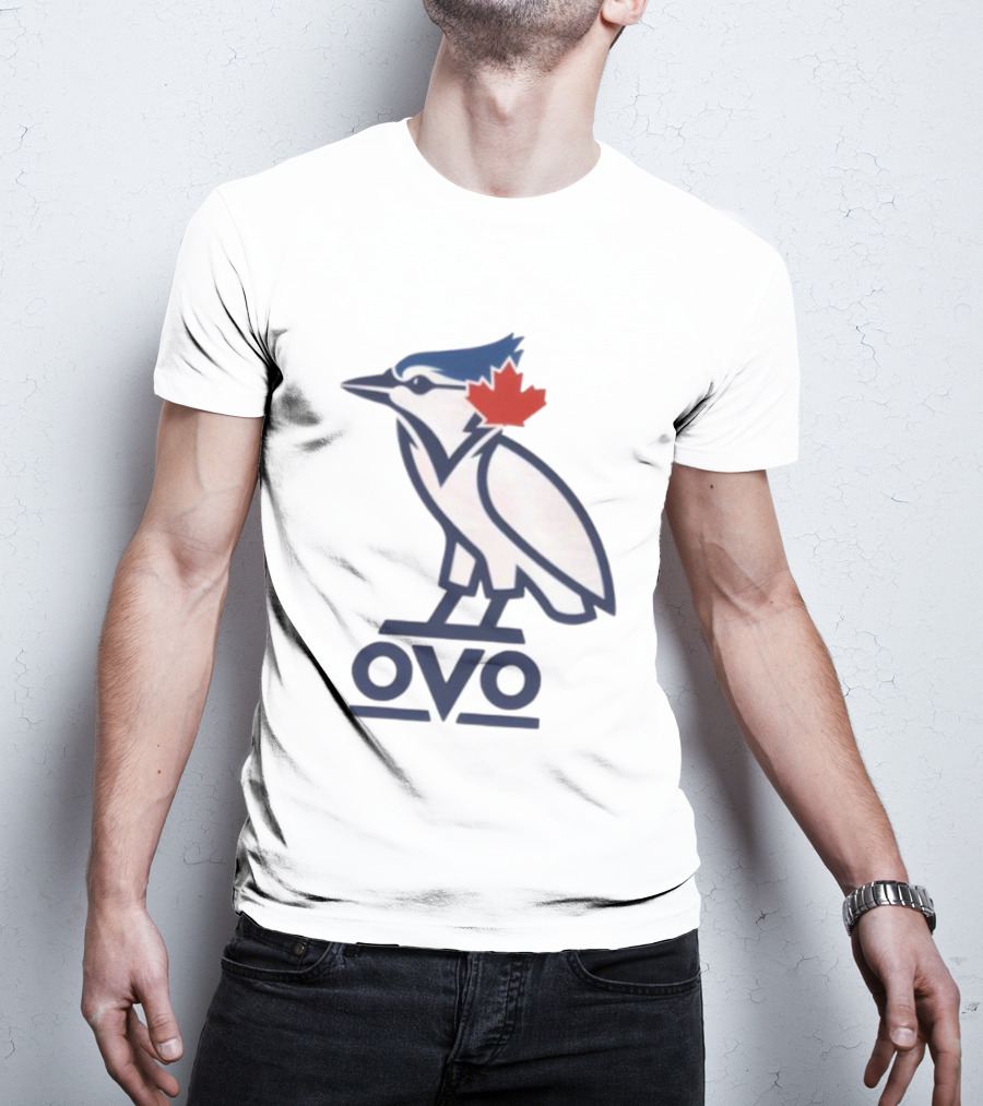 Toronto Blue Jays OVO Owl Maple Leaf Emblem T-Shirt