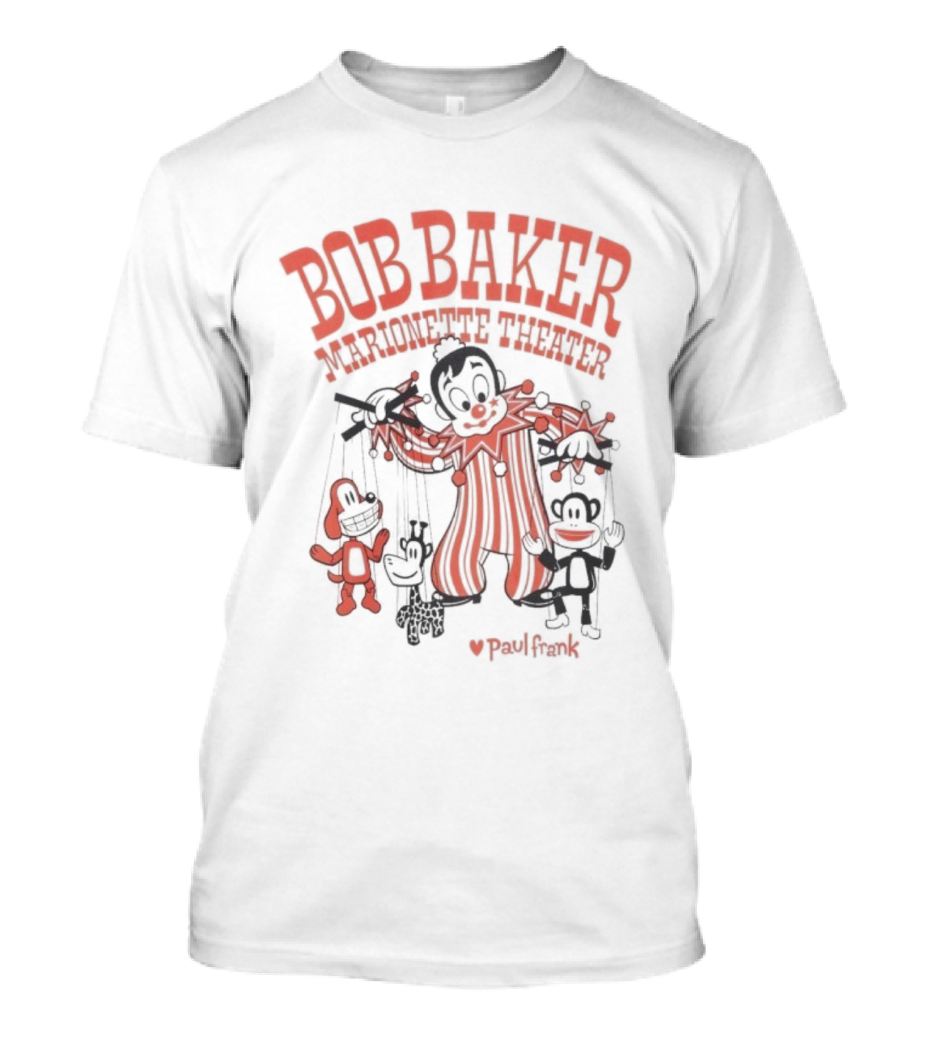 Bob Baker Marionette Theater Collaboration With Paul Frank Puppetry Characters T-Shirt