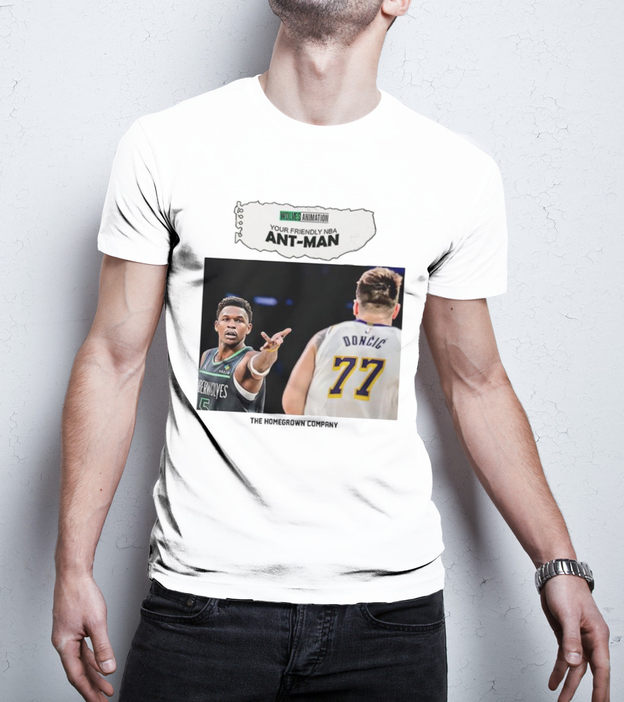 Wolves Animation Your Friendly NBA Ant-Man Dončić 77 T-Shirt