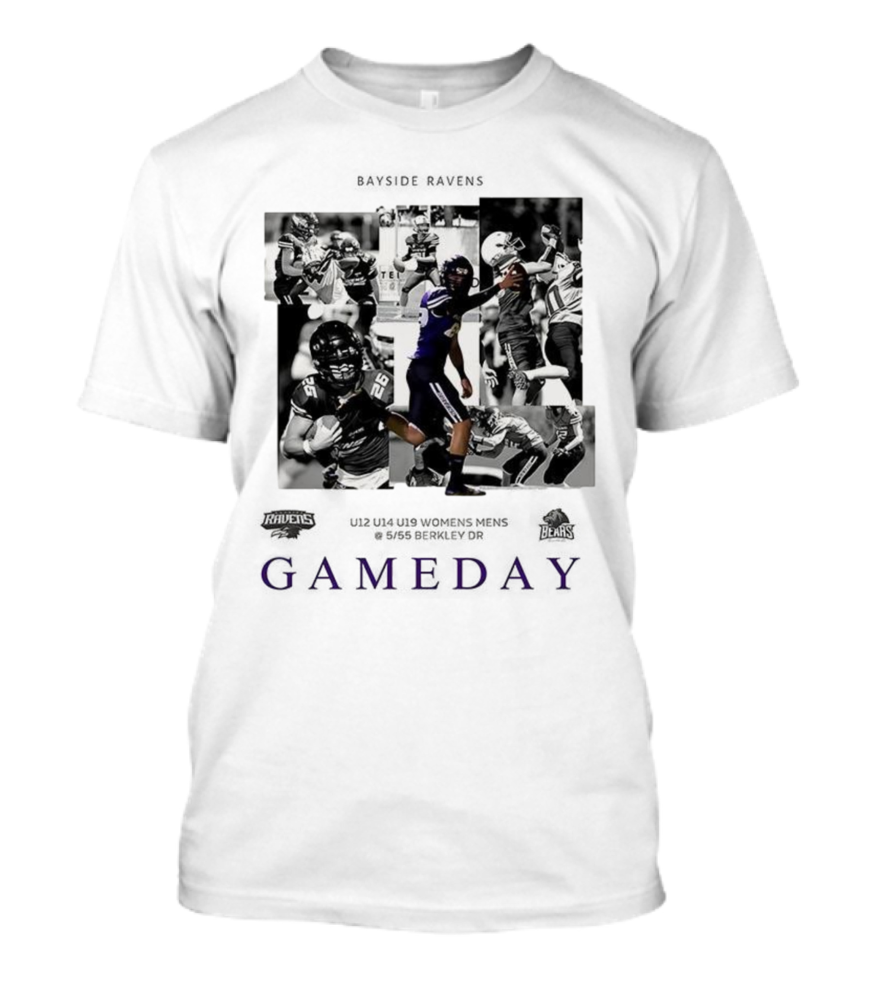 Baltimore Ravens Vs Chicago Bears NFL Rivalry 2025 Gameday T-Shirt