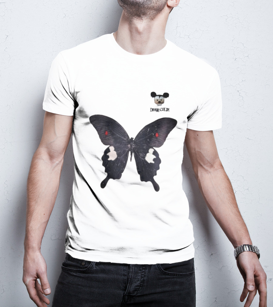Cold Dead Butterfly Mouse Skull T-Shirt