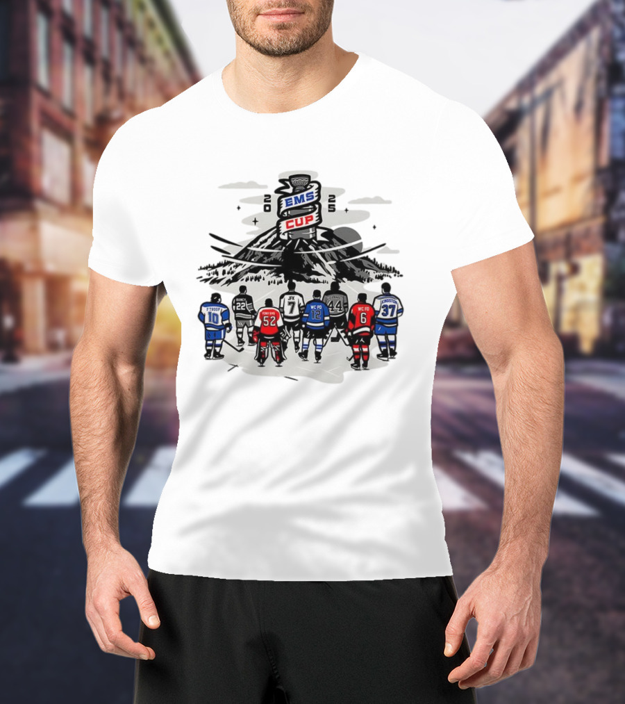 EMS Cup 2025 Hockey Players F Troop Quincy JFK Kingston WC Fo WC Po Foxy EMS T-Shirt