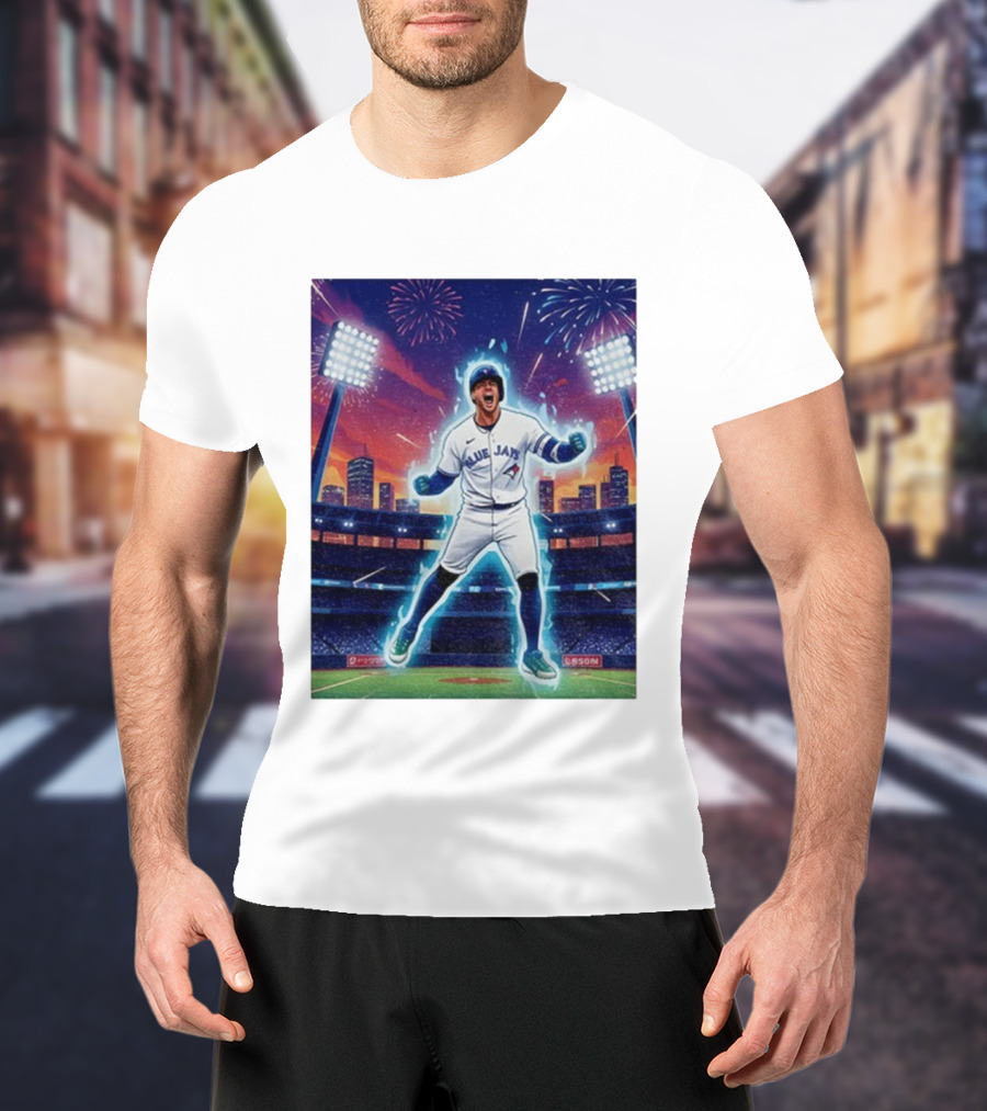 George Springer Blue Jays Fireworks Stadium Celebration Springer Dinger T-Shirt