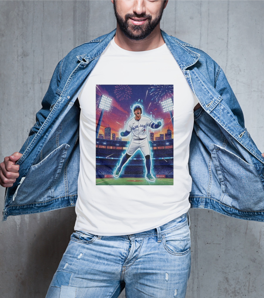 George Springer Blue Jays Fireworks Stadium Celebration Springer Dinger T-Shirt