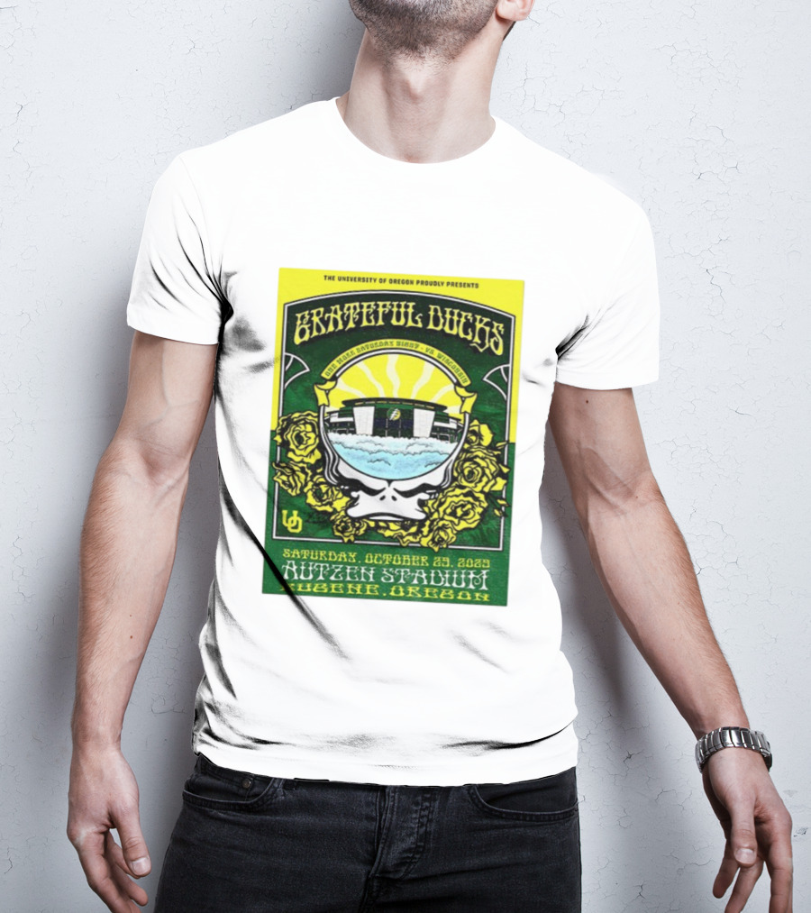 University Of Oregon Grateful Ducks One More Saturday Night Vs Wisconsin October 25 2025 Autzen Stadium Eugene T-Shirt