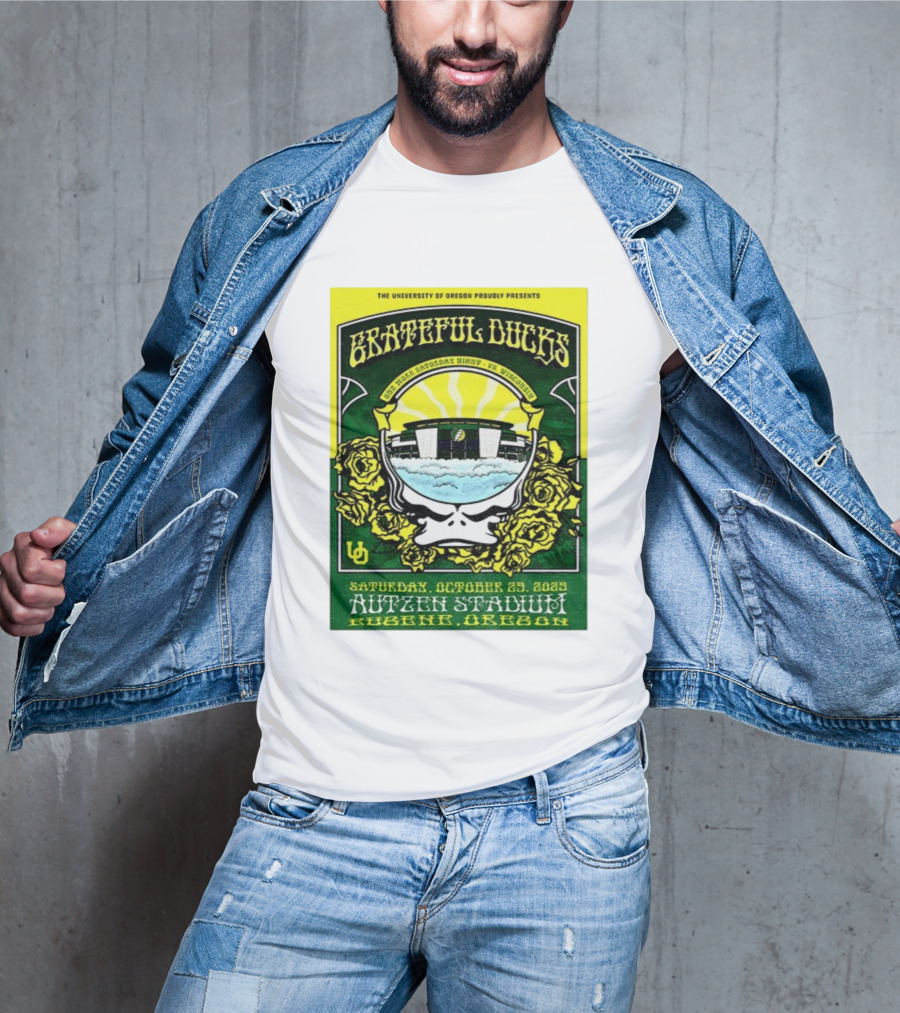 University Of Oregon Grateful Ducks One More Saturday Night Vs Wisconsin October 25 2025 Autzen Stadium Eugene T-Shirt