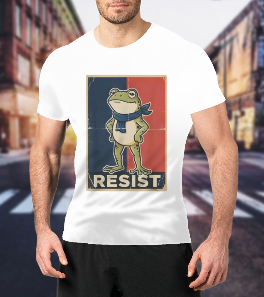 Resist Frog Stand No Kings Day T-Shirt