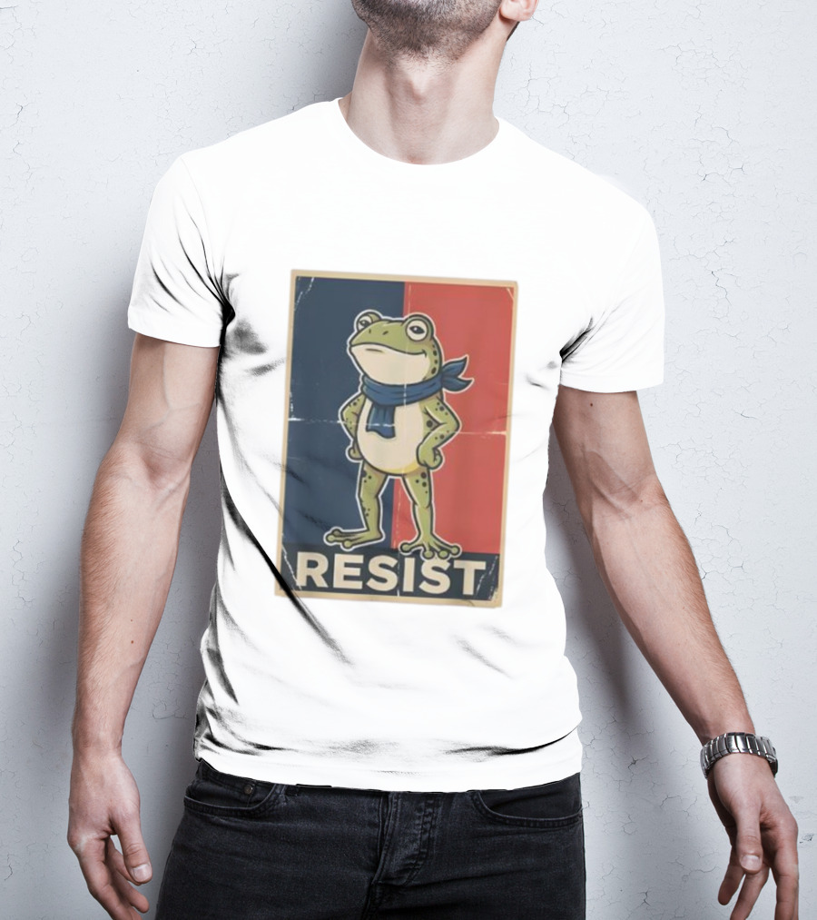 Resist Frog Stand No Kings Day T-Shirt