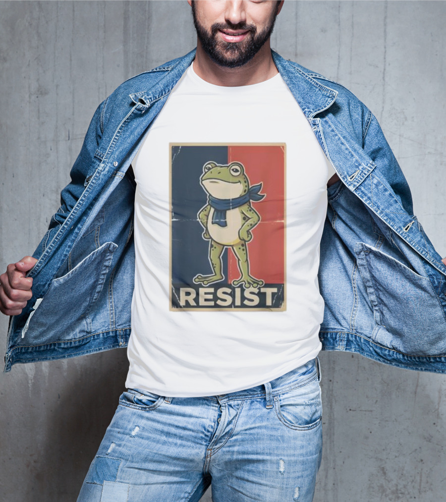 Resist Frog Stand No Kings Day T-Shirt