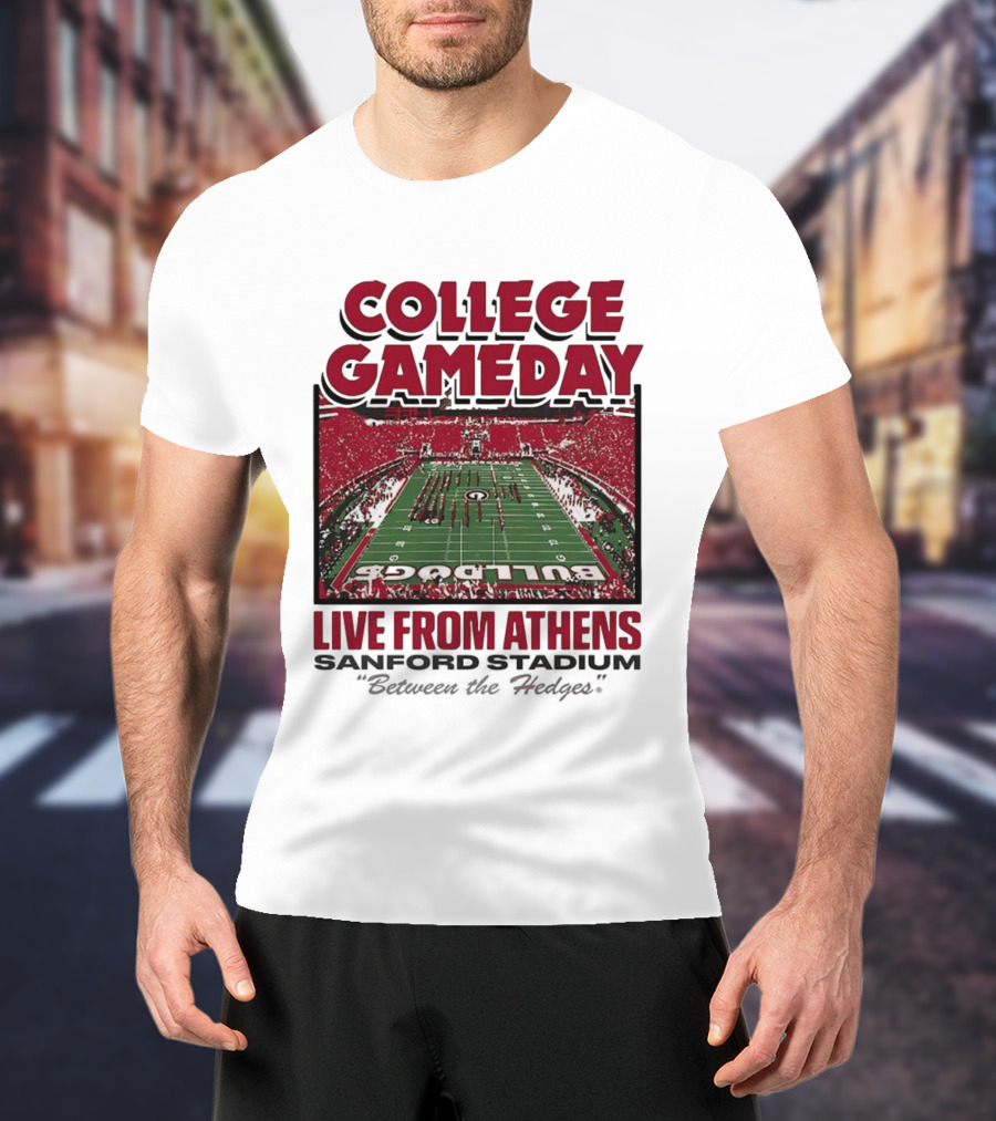 College Gameday Live From Athens Georgia Bulldogs 2025 Stanford Stadium T-Shirt
