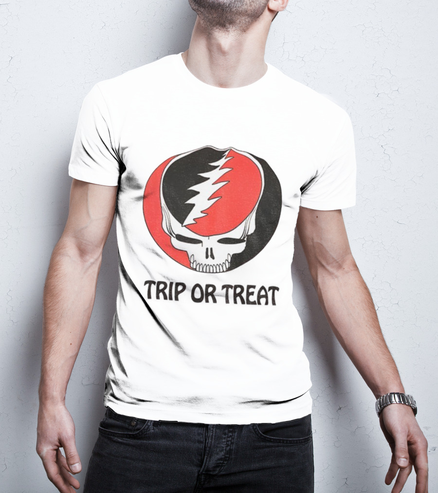 Grateful Dead Skull Trip Or Treat Halloween T-Shirt