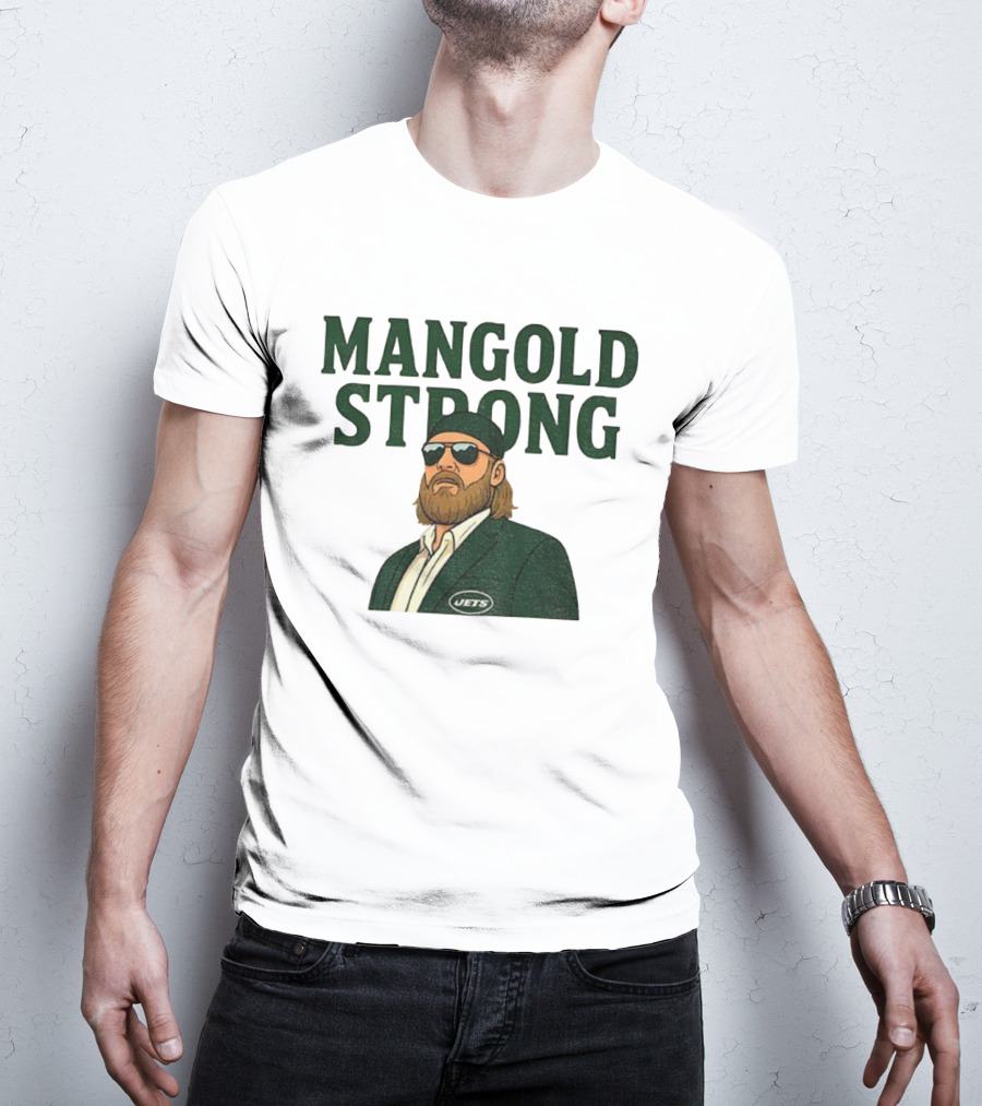 Mangold Strong New York Jets Nick Mangold Tribute T-Shirt