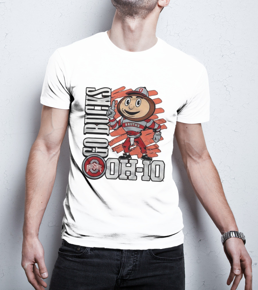 Ohio State Buckeyes Brutus Mascot Go Bucks OH-IO T-Shirt