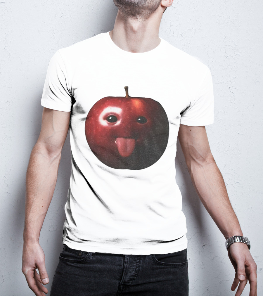 Silly AI Generated Apple Meme With Tongue Out T-Shirt