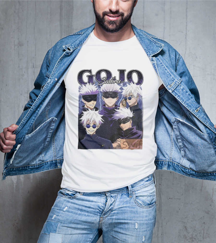 Gojo Satoru Jujutsu Kaisen Characters Anime Manga Fans T-Shirt