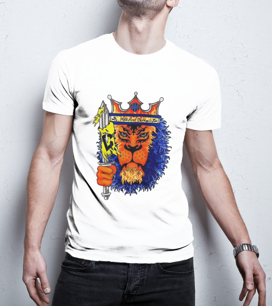 All For Cincy Lion Sword The Pride Crown Flame T-Shirt