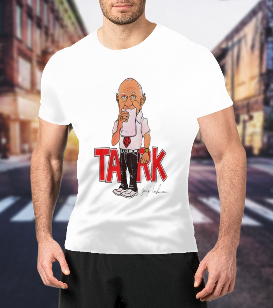 Jerry Tarkanian UNLV Runnin' Rebels TARK Shark Coach Caricature T-Shirt