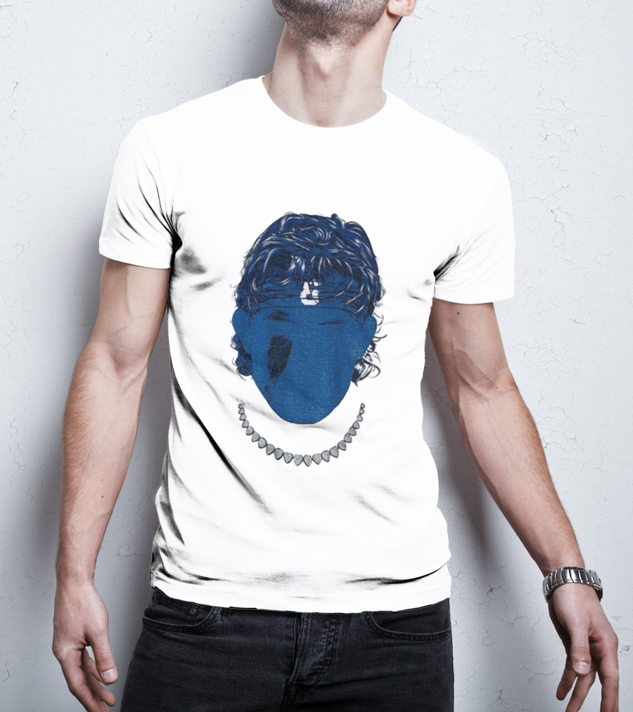 Jaxson Dart Blue Face New York Giants NFL Football 2025 T-Shirt