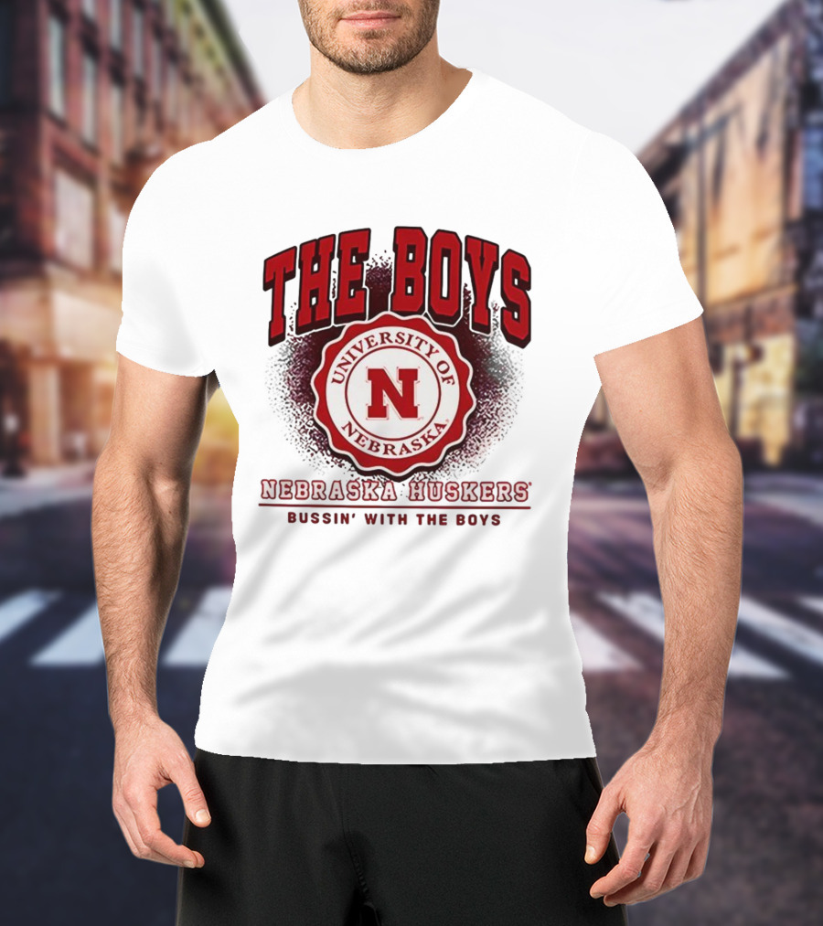 The Boys University Of Nebraska Huskers Bussin' With The Boys T-Shirt