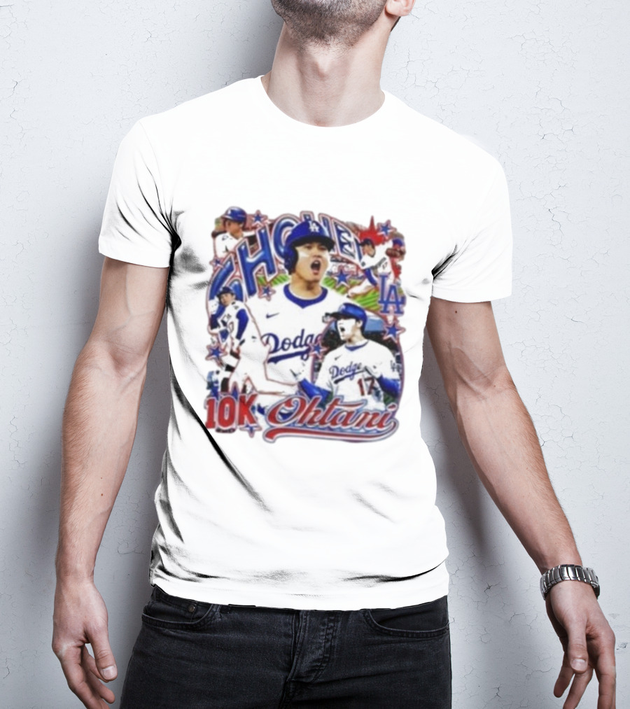 Shohei Ohtani 10K Dodgers Baseball LA Stars 17 T-Shirt
