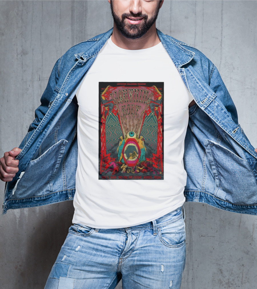 Levitation Halloween Fracas Lightning Bolt Nov 1 2025 Empire Austin Texas T-Shirt