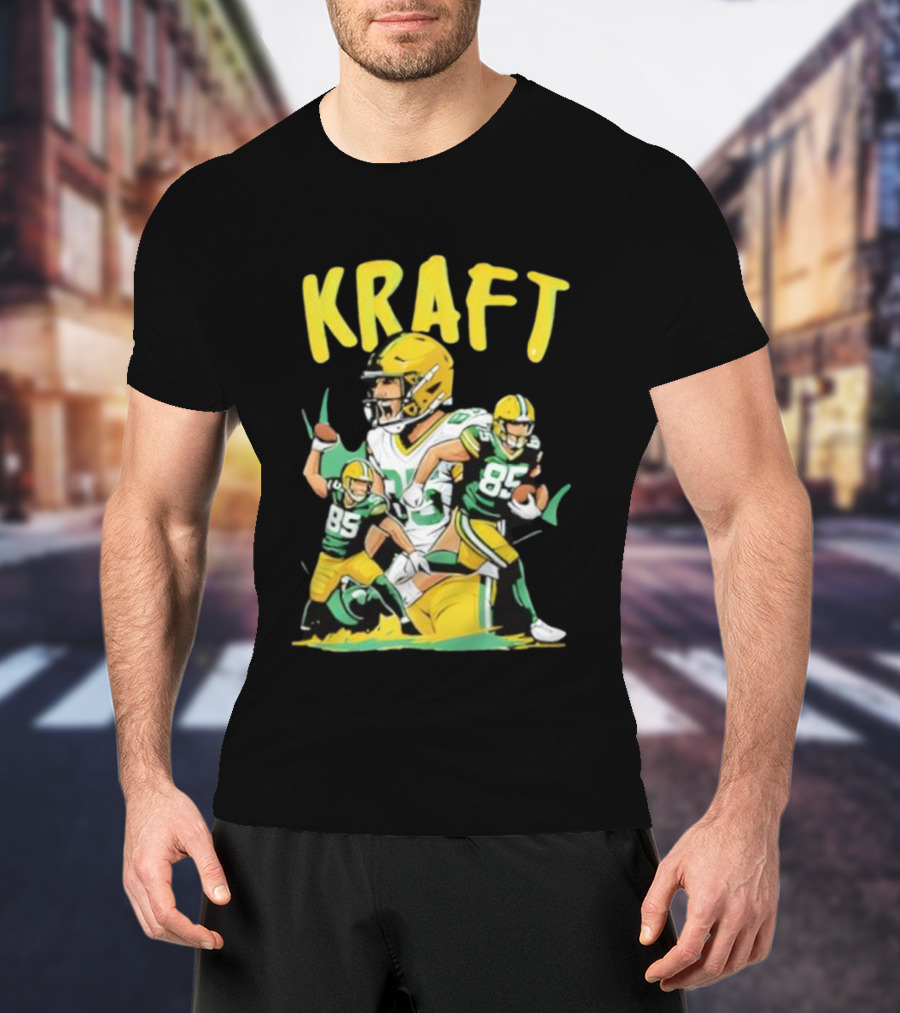 Kraft Football 85 Green Bay Packers Tucker Kraft T-Shirt