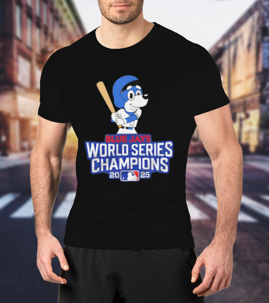 Blue Jays World Series Champions 2025 Bluey Baseball MLB T-Shirt