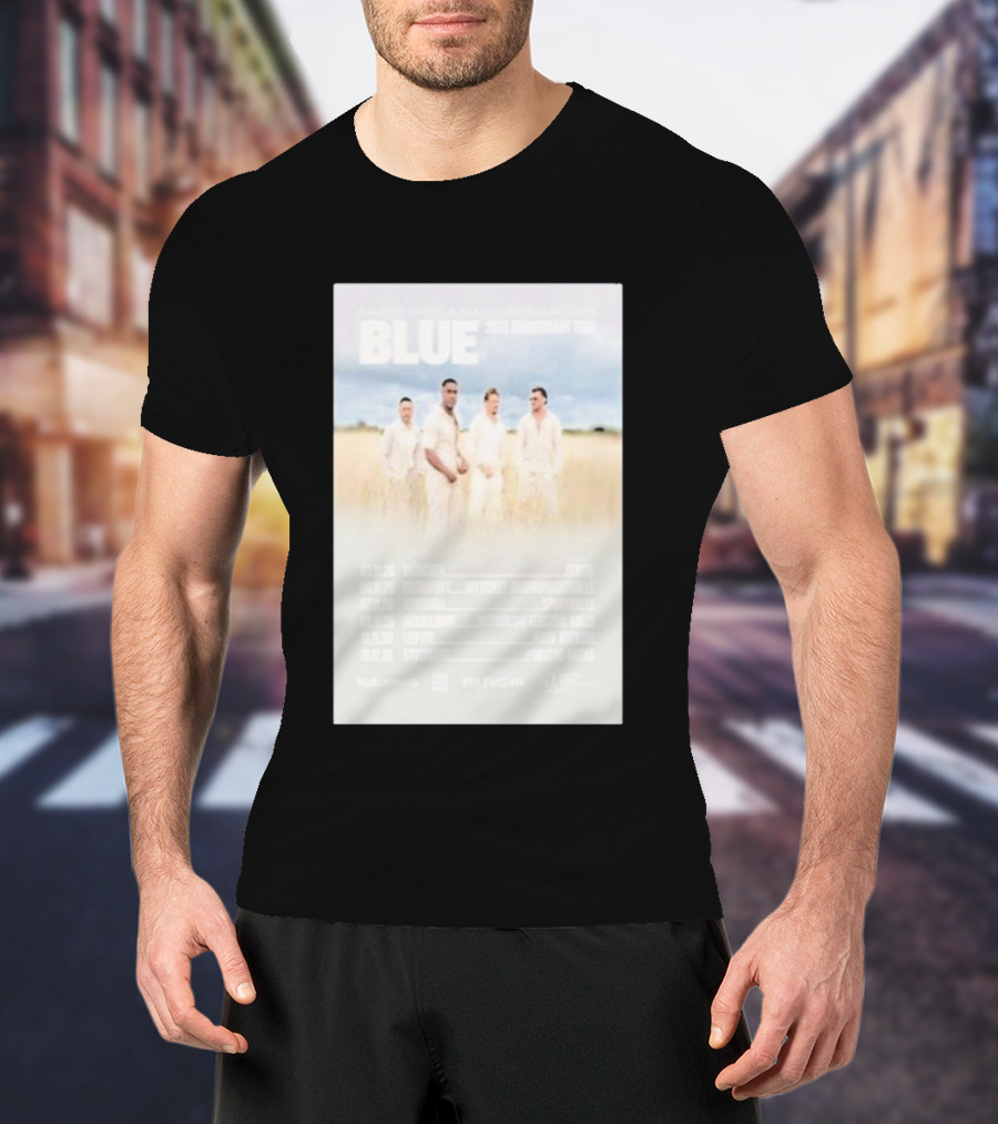 Blue 25th Anniversary Tour Munich Frankfurt Hamburg Dusseldorf Leipzig Stuttgart 2025 T-Shirt