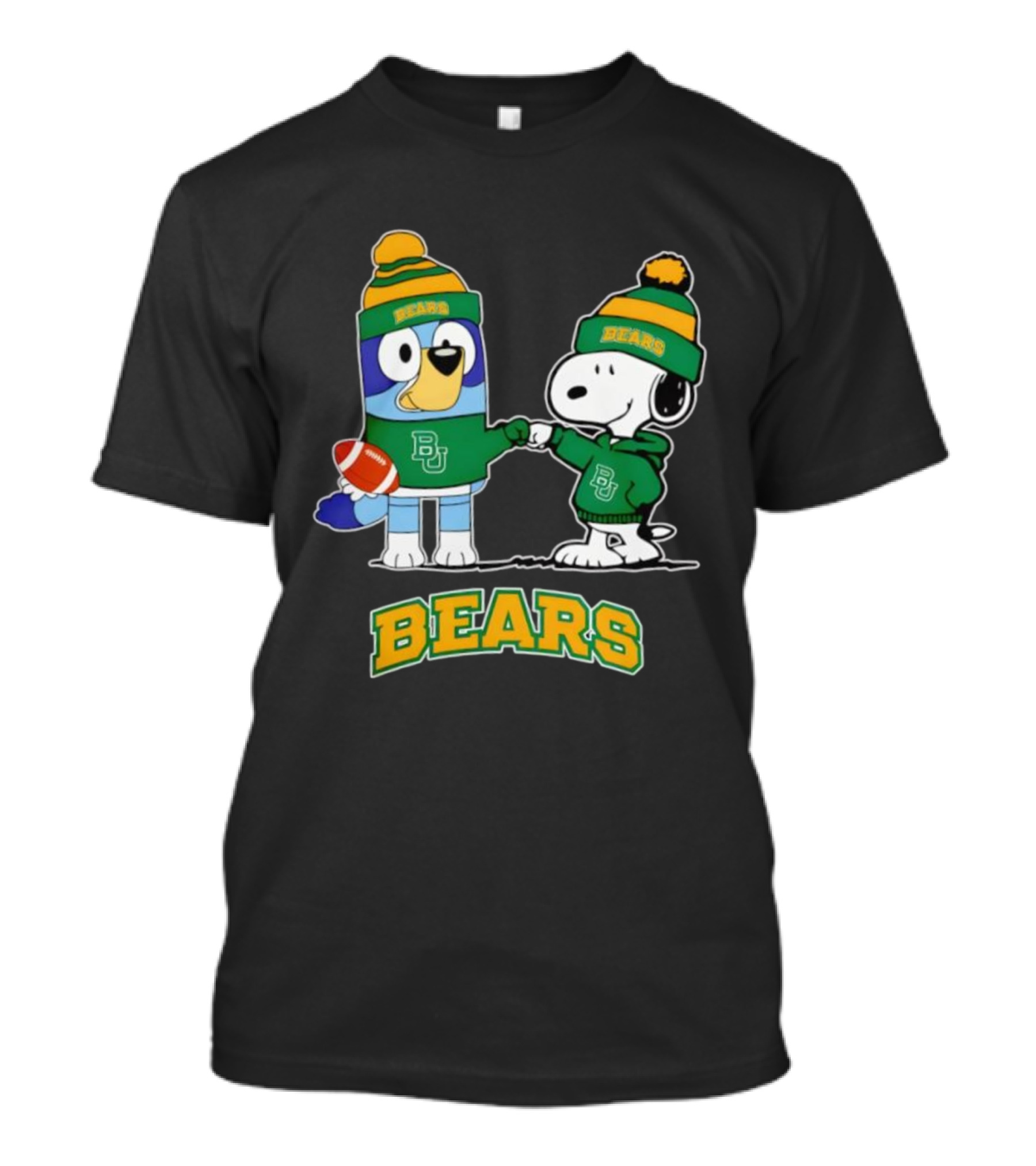 Snoopy Bluey Baylor Bears BU Football Collaboration T-Shirt