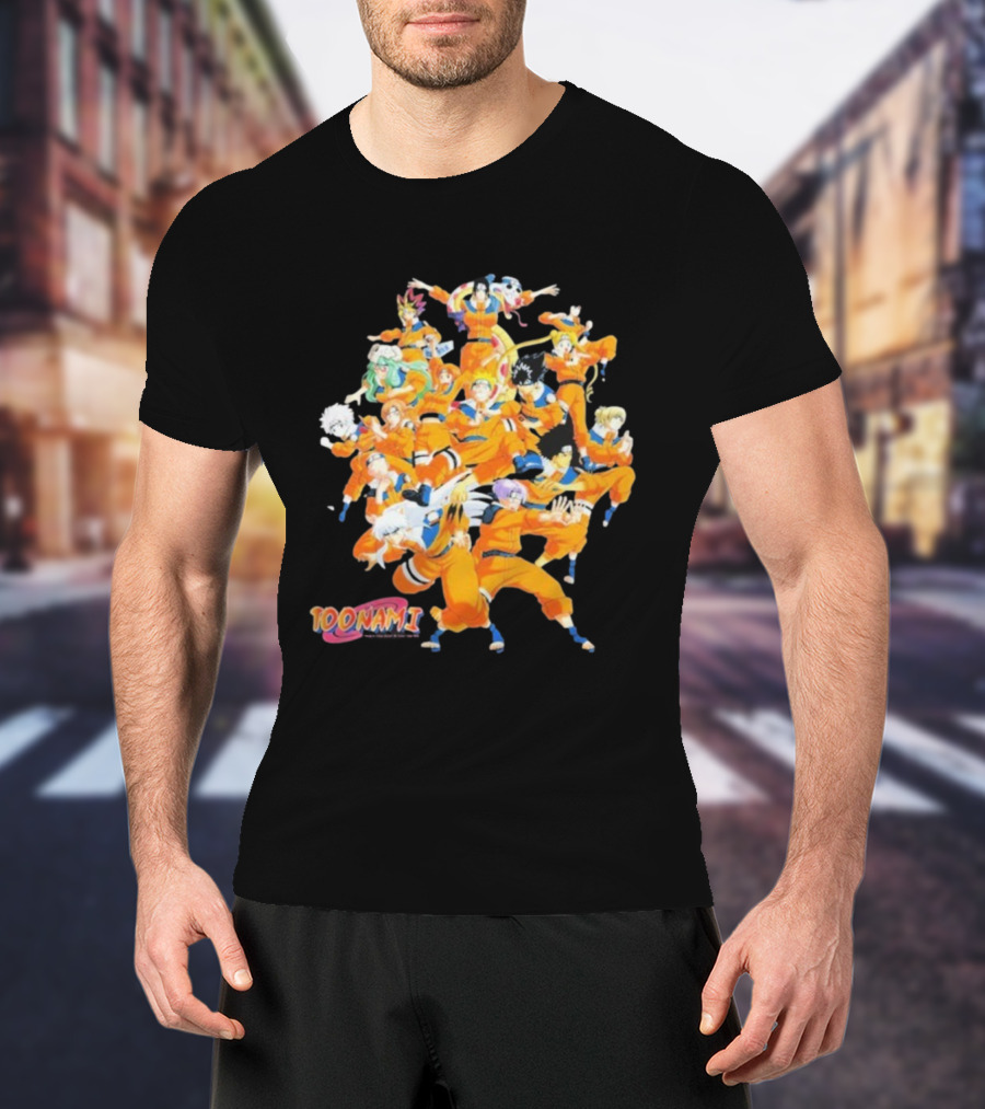 Toonami Cruel.void Shadow Clone Jutsu Anime Character Mashup T-Shirt