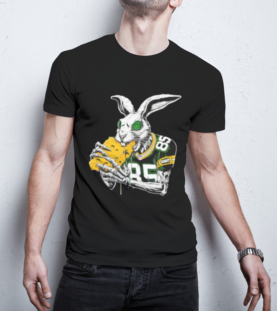 Tucker Kraft Green Bay Packers Rabbit 85 Cheese Eater T-Shirt