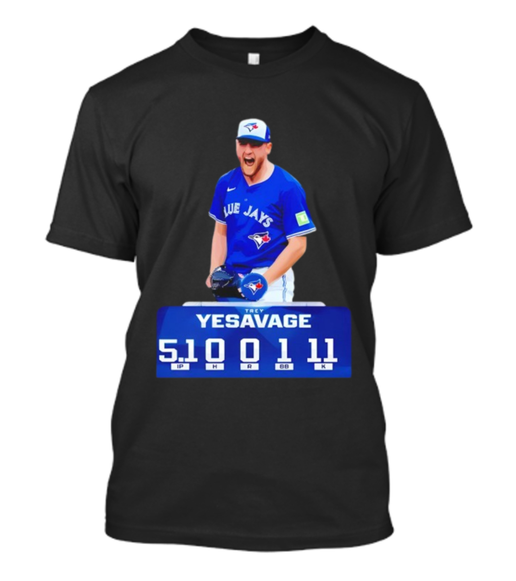 Trey Yesavage Toronto Blue Jays MLB Player World Series 2025 5.1 IP 0 H 1 R 11 K T-Shirt