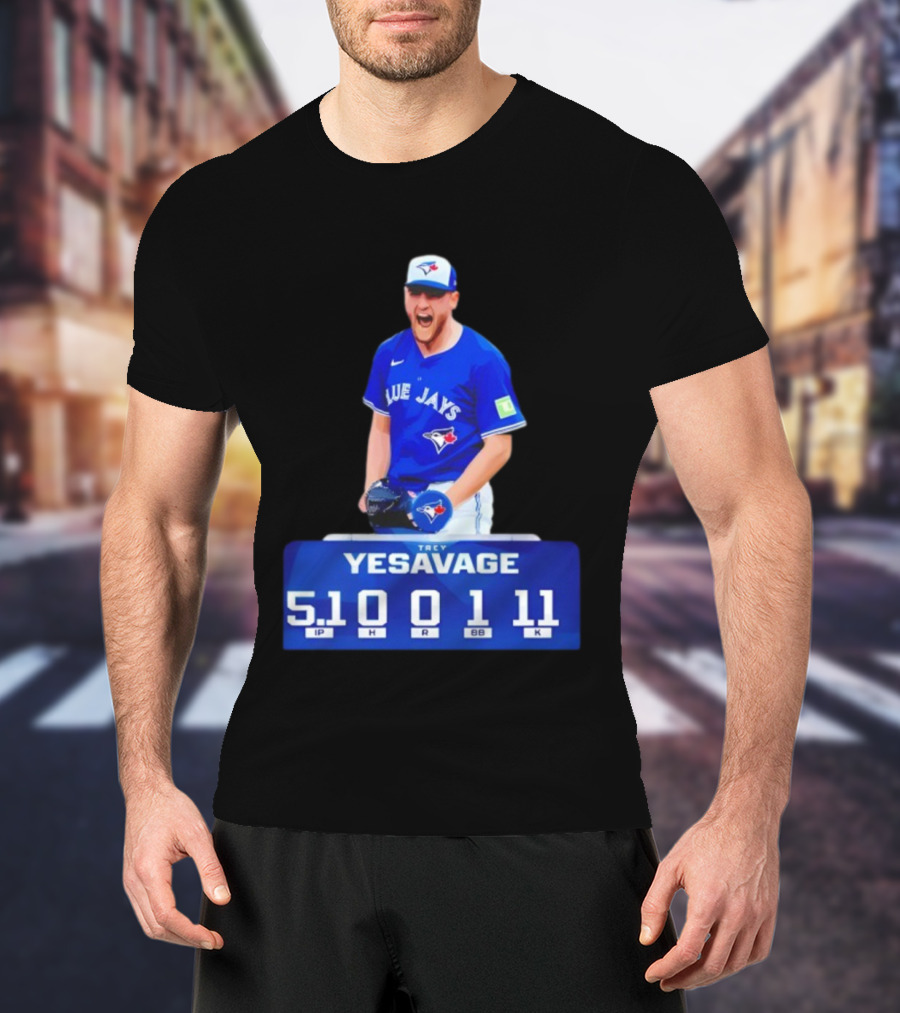 Trey Yesavage Toronto Blue Jays MLB Player World Series 2025 5.1 IP 0 H 1 R 11 K T-Shirt