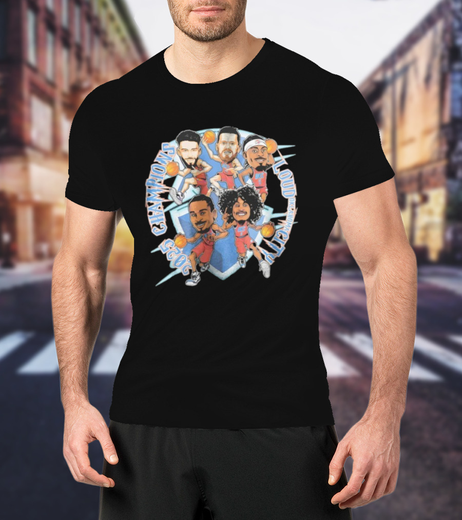 Loud City Oklahoma Champions 2023 Bootleg Basketball Players T-Shirt