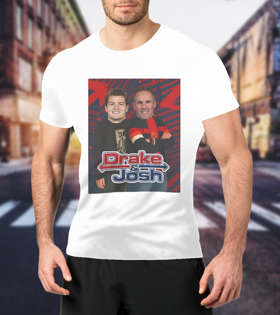 Drake And Josh New England Patriots Maye McDaniels Caricature T-Shirt