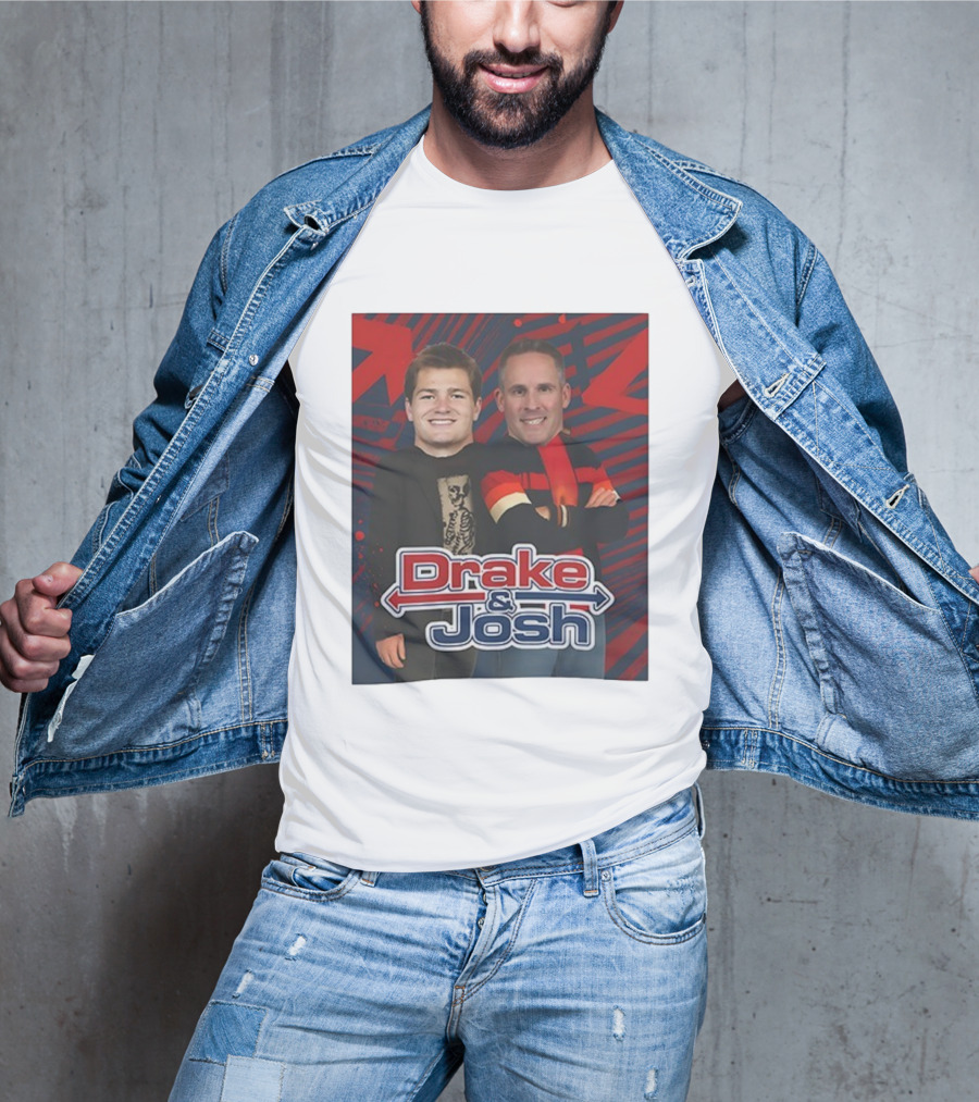 Drake And Josh New England Patriots Maye McDaniels Caricature T-Shirt